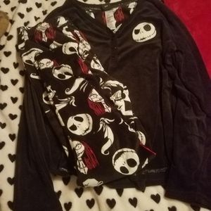 Warm soft Nightmare before Christmas pjs